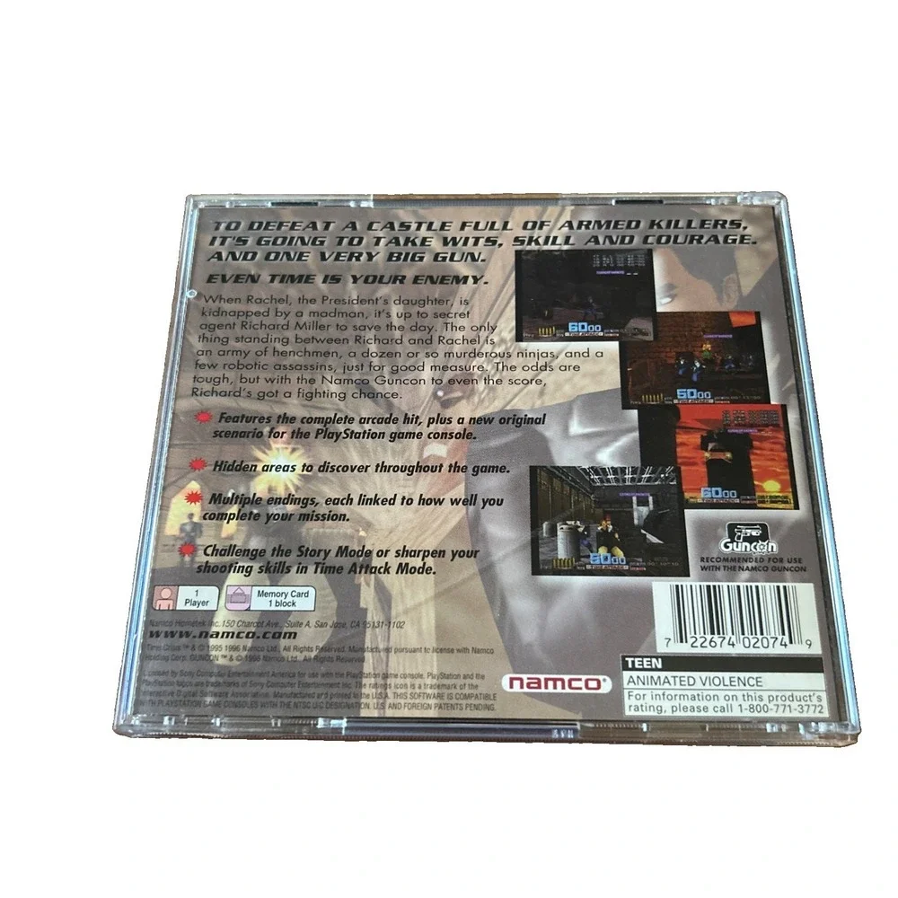 Time Crisis (PS, 1995) Black Label (Complete)